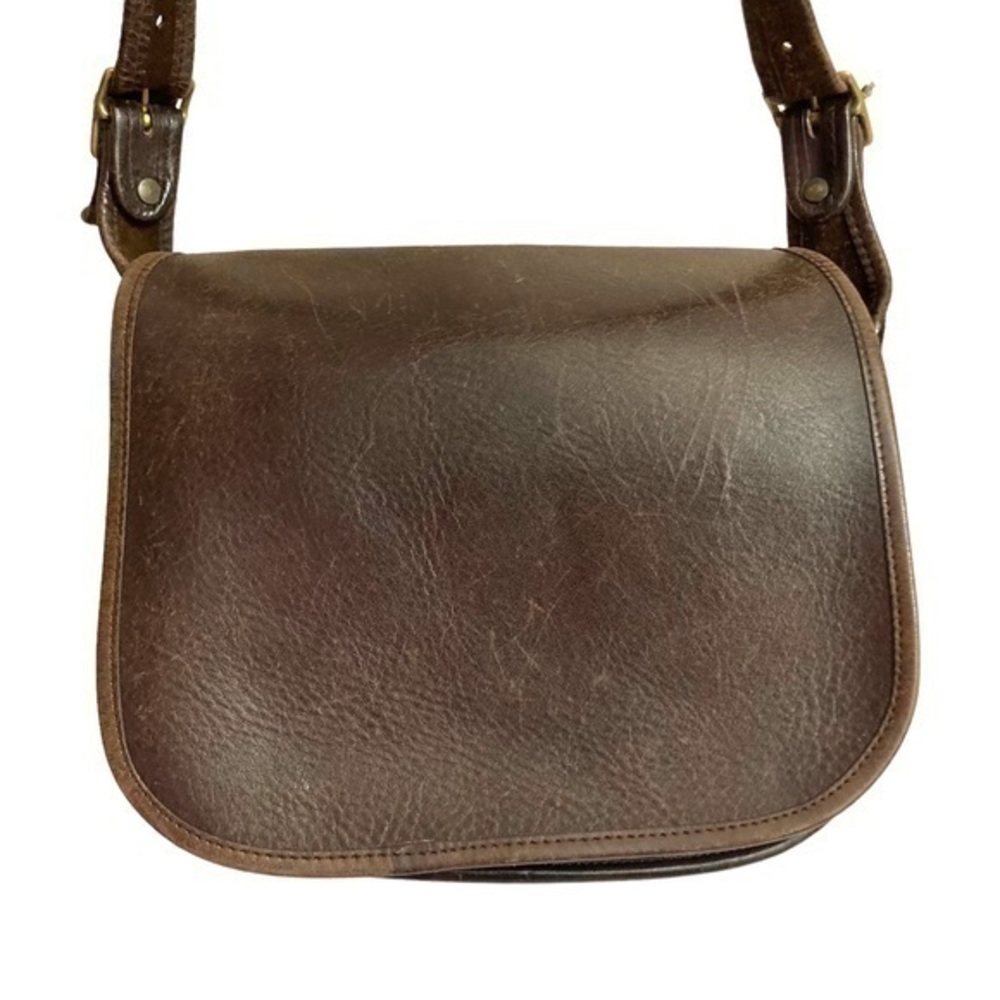 Coach brown leather Bonnie cashin New York City flap bag